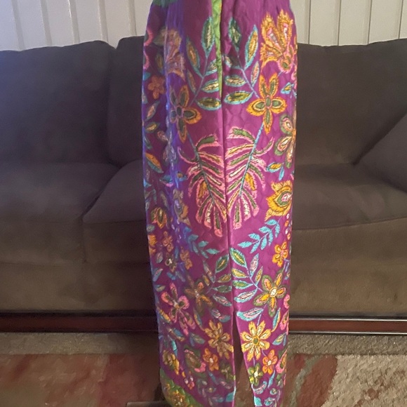 New Issues • Division Of Jonathan Logan • Size 14 • Purple/Green• Quilted •Skirt - Picture 13 of 16